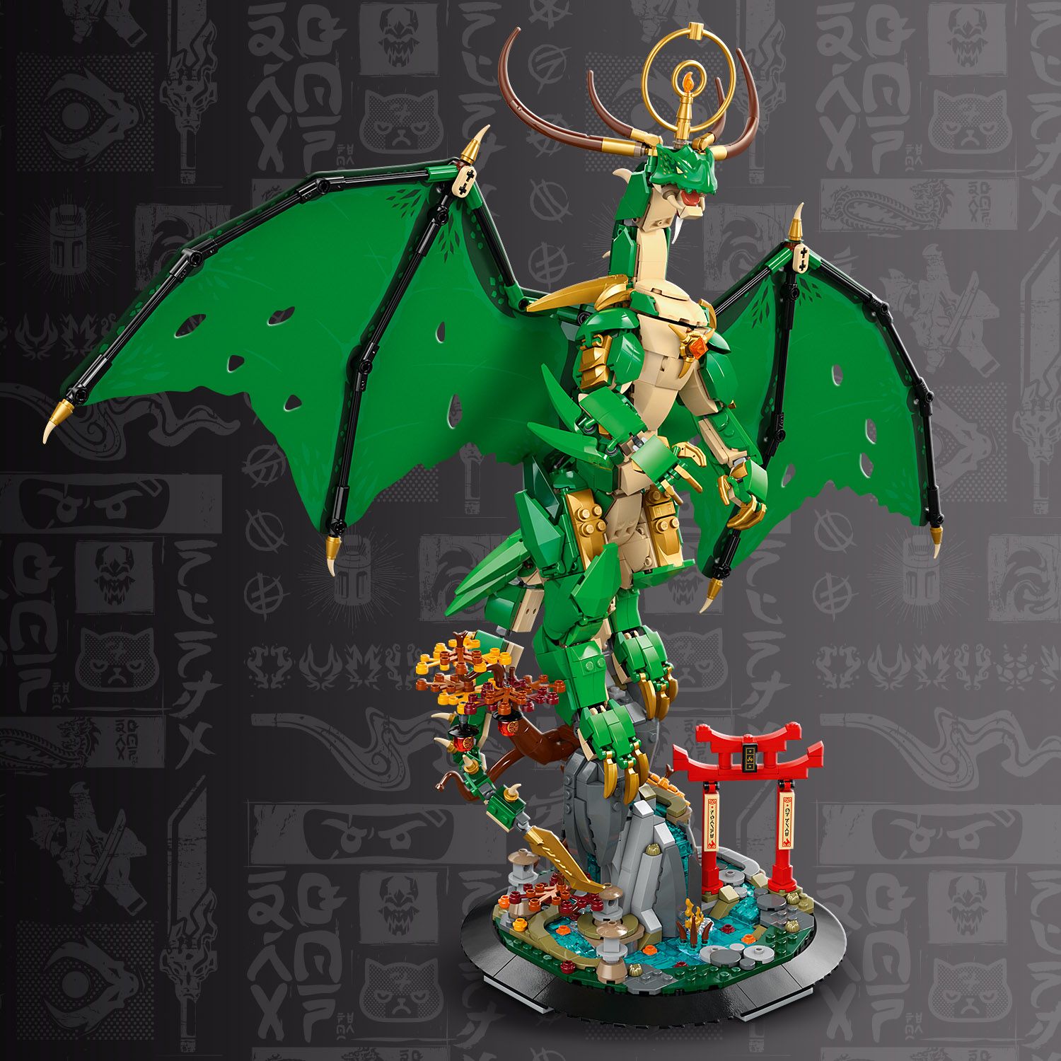 Рухома фігурка дракона