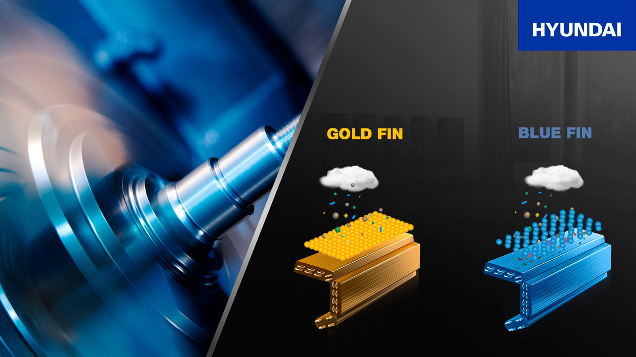 Покрытие GOLD FIn в кондиционере Hyundai ARN/ARN-09HSSUAWF1