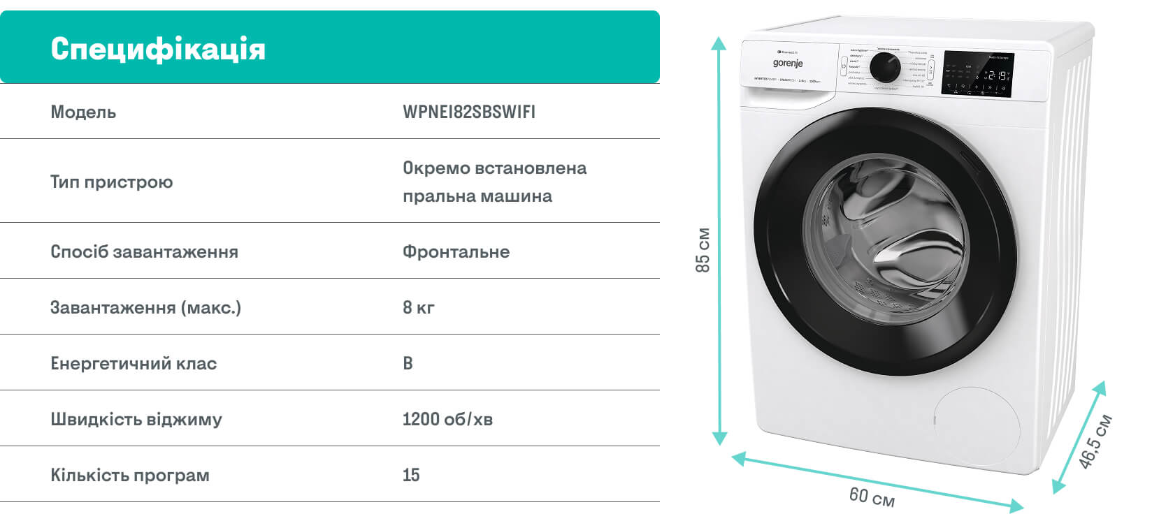GORENJE LAUNDRY WPNEI94A1SWIFI