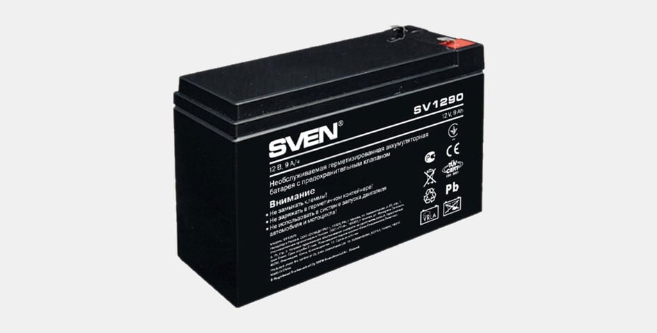 Аккумуляторная батарея Sven (12V 9Ah) SV 1290 Аккумуляторная батарея Sven (12V 9Ah) SV 1290