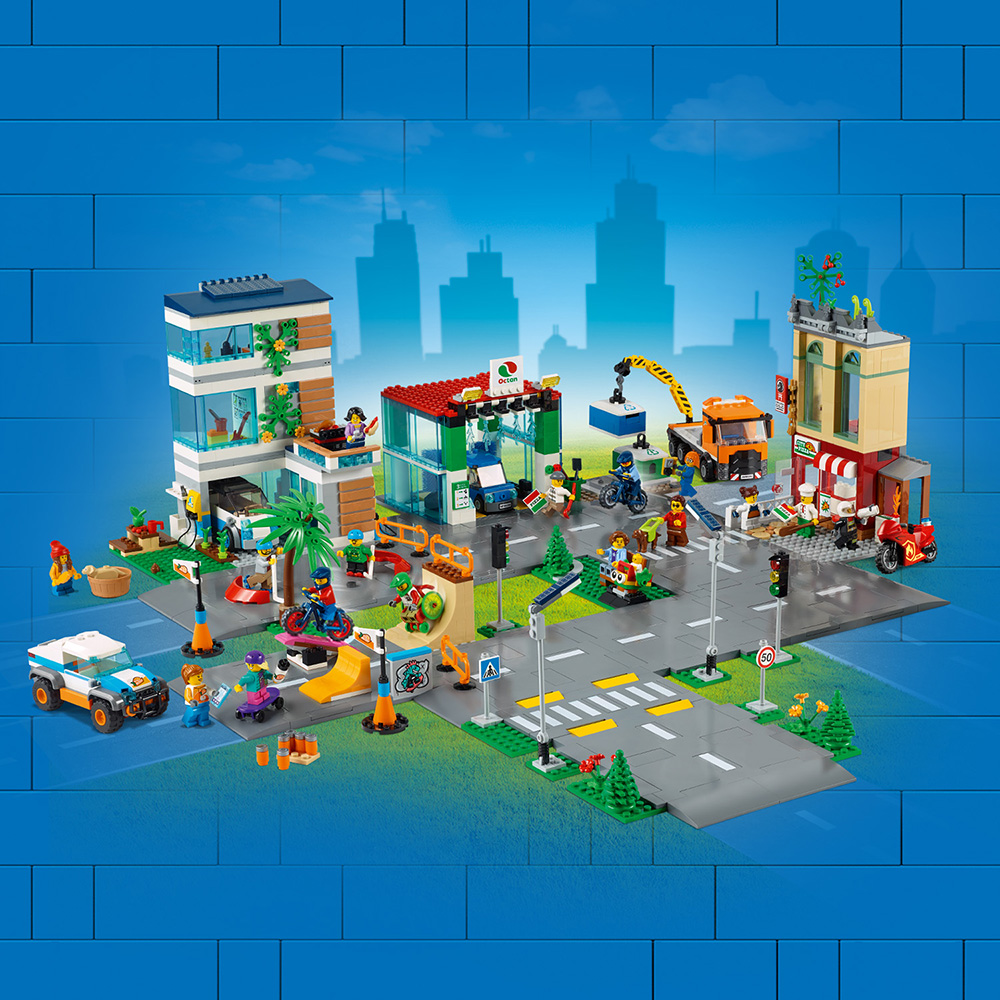Об'єднуйте місто з Дорожніми пластинами LEGO®
