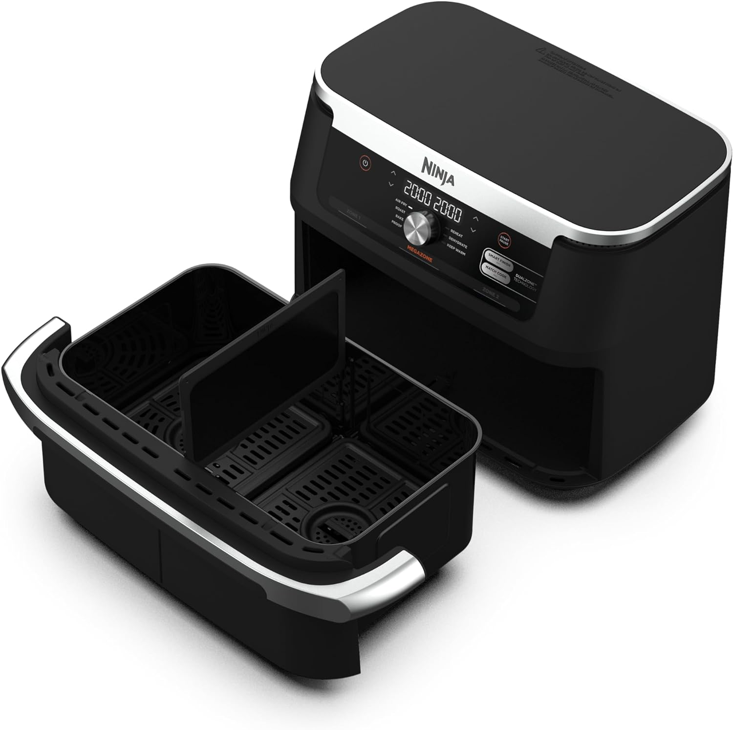 Фритюрниця Ninja MegaZone DualZone AF500EU із розділювачем усередині кошика для двох зон приготування