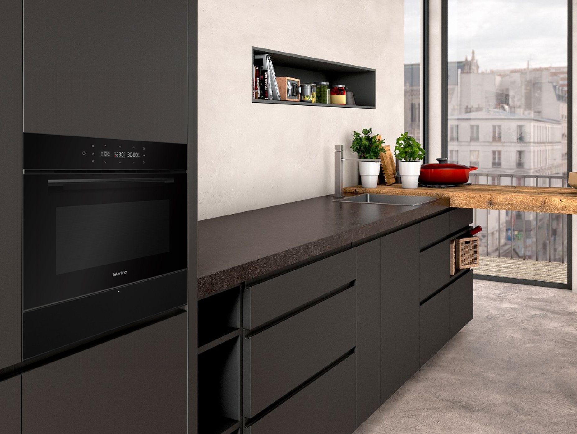 Компактна духова шафа з функцією НВЧ CMG 910 SRX BA - 2