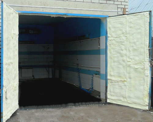 Как утеплить гаражные ворота распашные в Екатеринбурге недорого