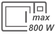 Максимальна потужність мікрохвиль (Вт): 800 Вт