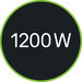 Эффективный двигатель мощностью 1200 Вт.