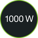Эффективный двигатель мощностью 1000 Вт.