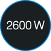 Мощность 2 600 Вт