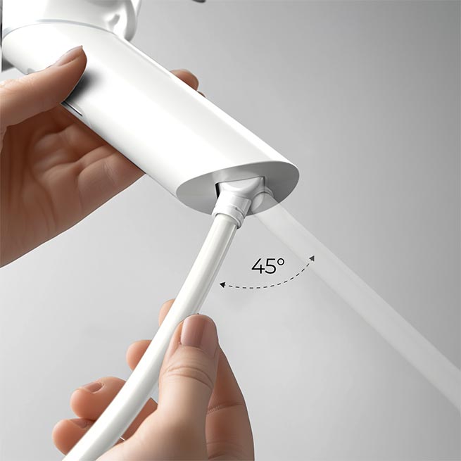 Шнур з поворотом на 45°